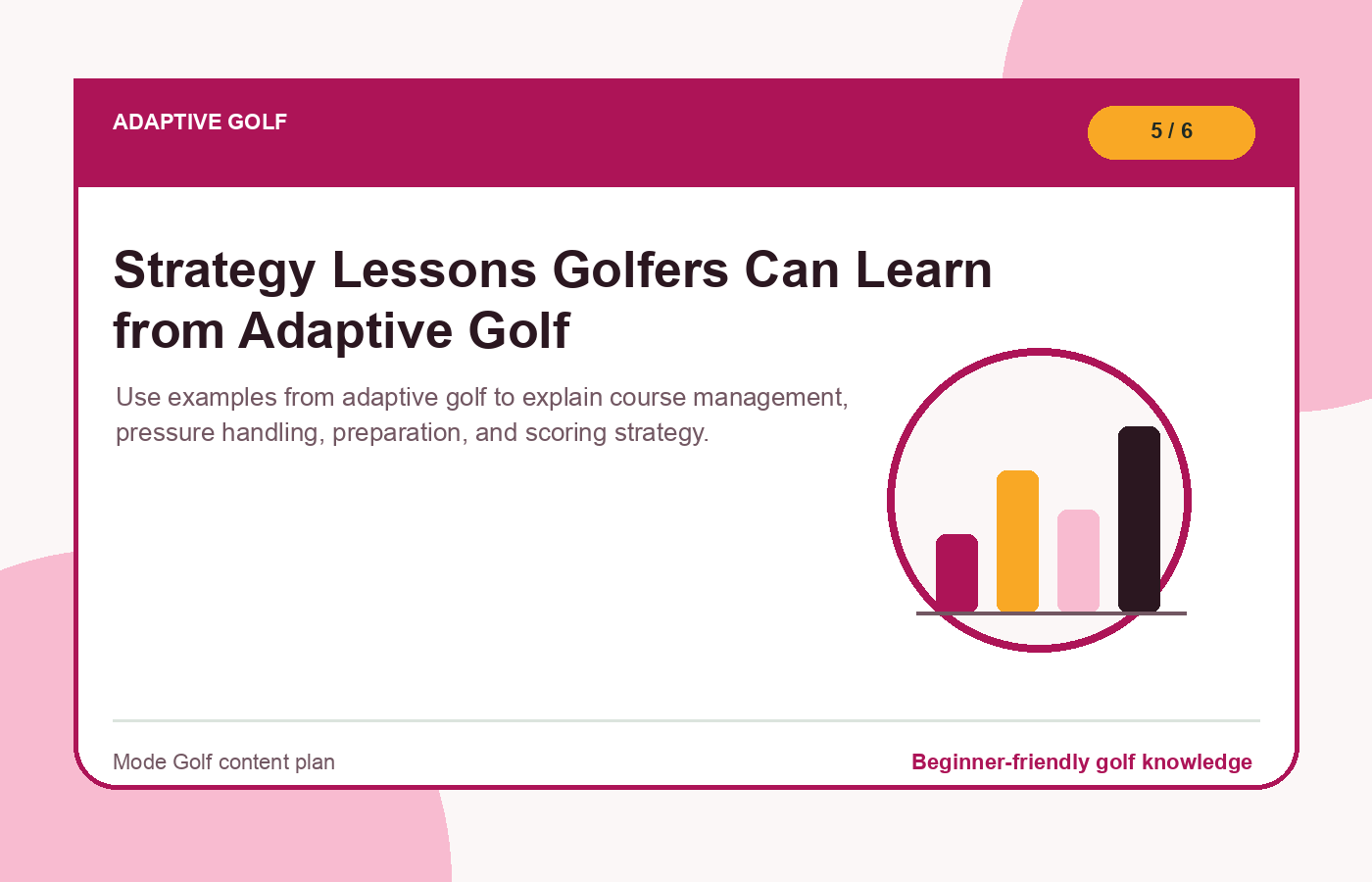Strategy Lessons Golfers Can Learn from Adaptive Golf illustration