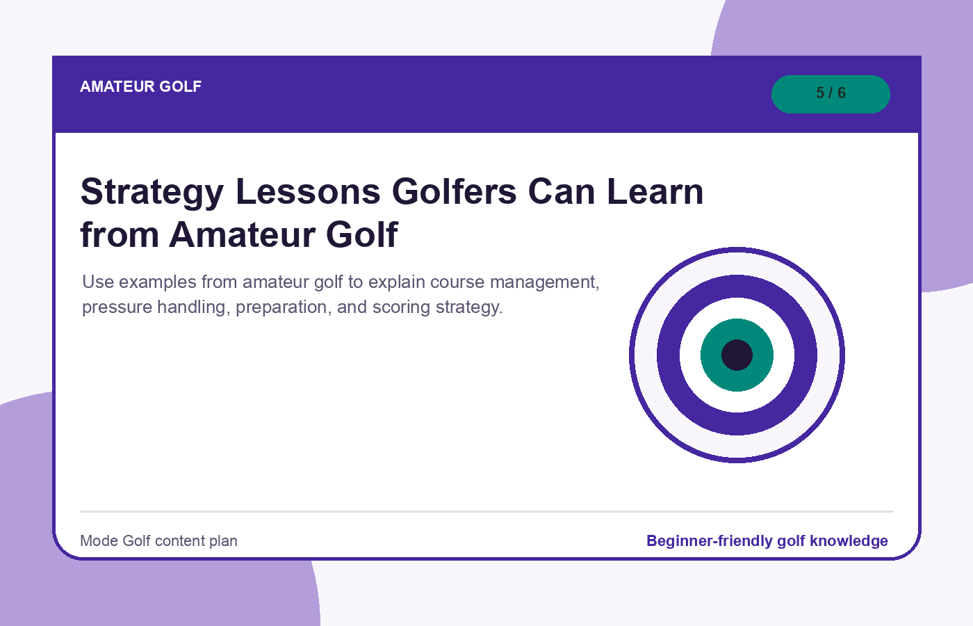 Strategy Lessons Golfers Can Learn from Amateur Golf illustration