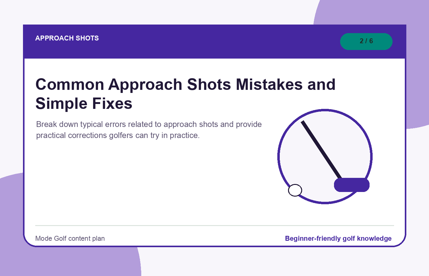 Common Approach Shots Mistakes and Simple Fixes illustration