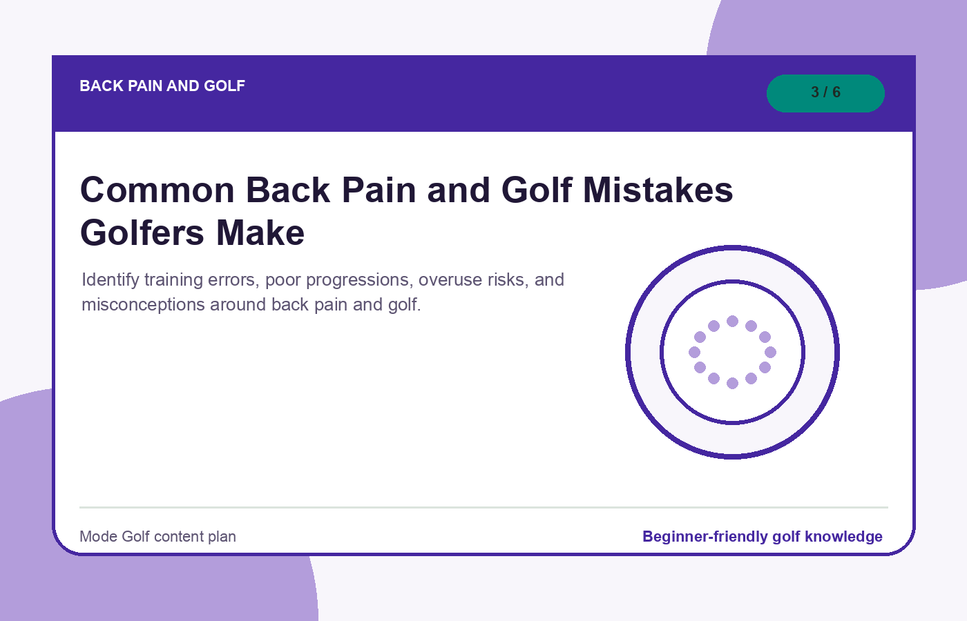 Common Back Pain and Golf Mistakes Golfers Make illustration