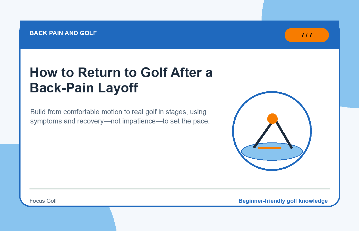 How to Return to Golf After a Back-Pain Layoff illustration