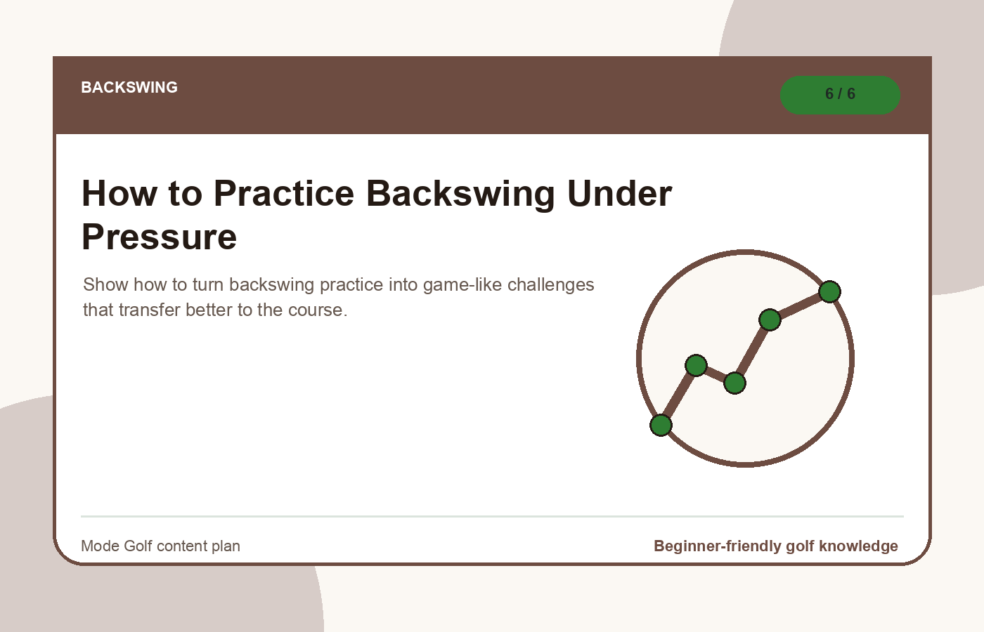 How to Practice Backswing Under Pressure illustration