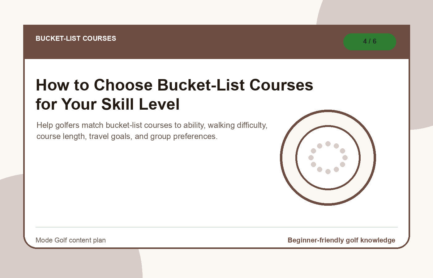 How to Choose Bucket-List Courses for Your Skill Level illustration
