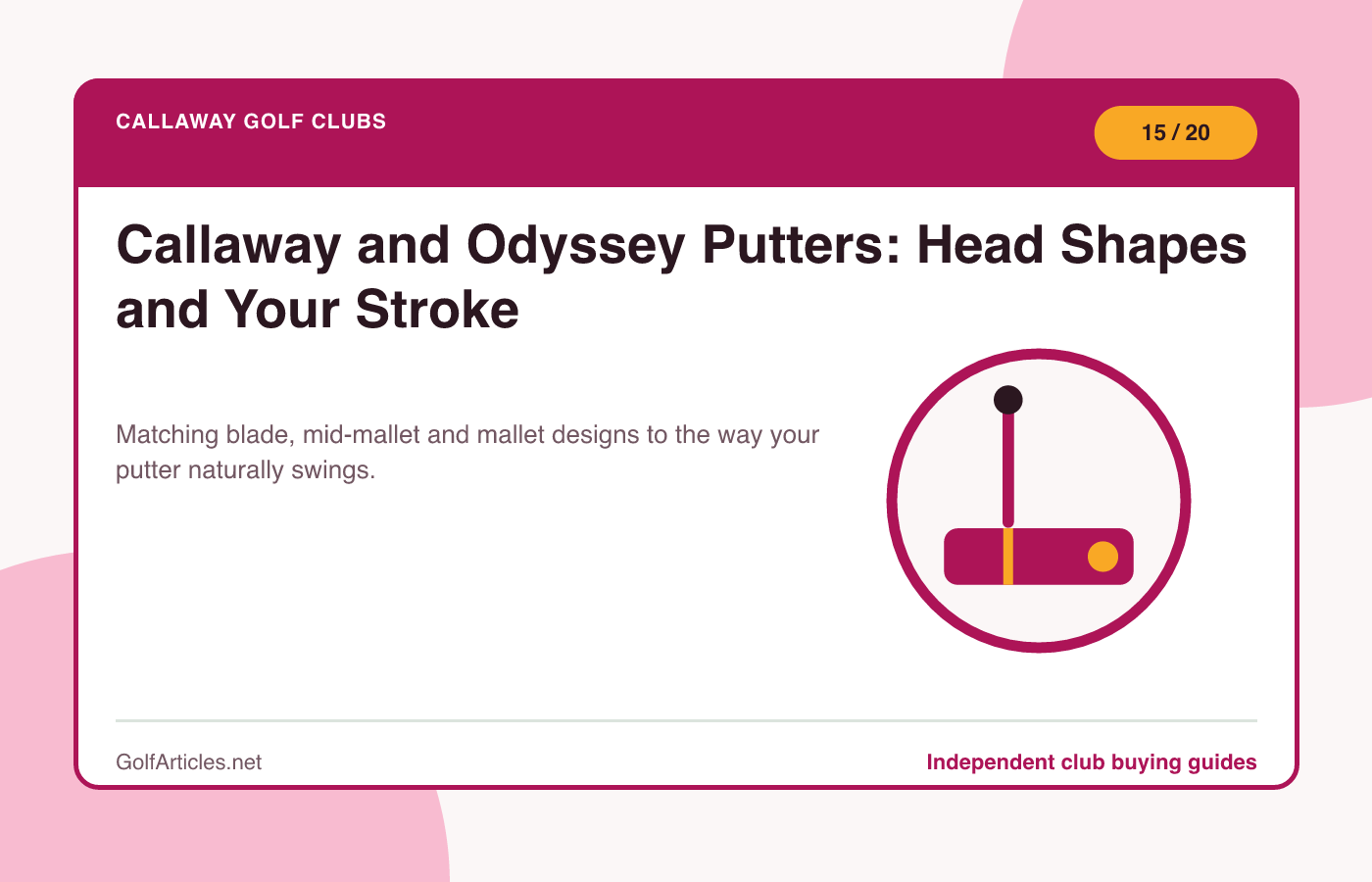 Callaway and Odyssey Putters: Head Shapes and Your Stroke illustration