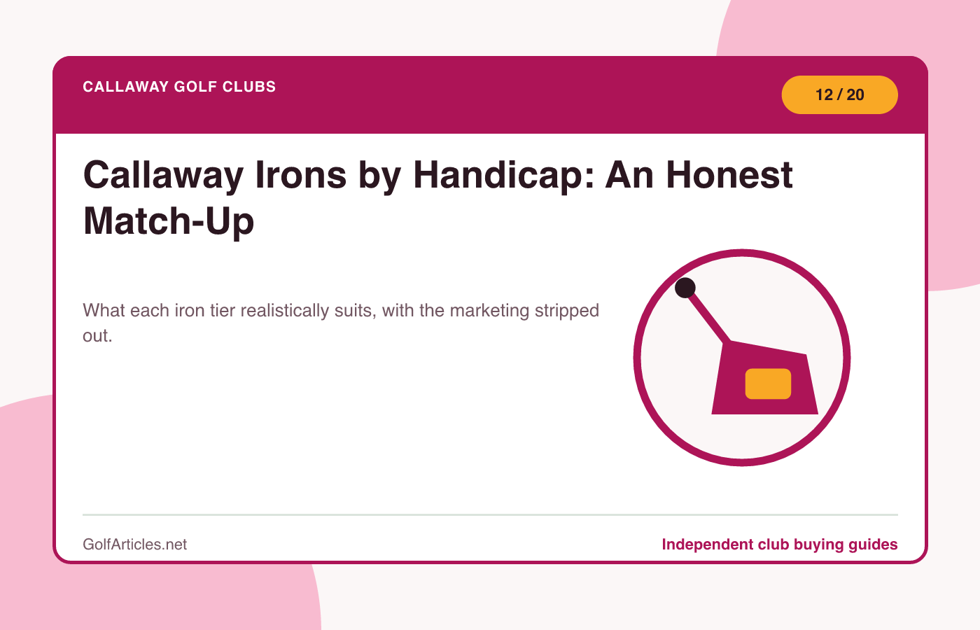 Callaway Irons by Handicap: An Honest Match-Up illustration