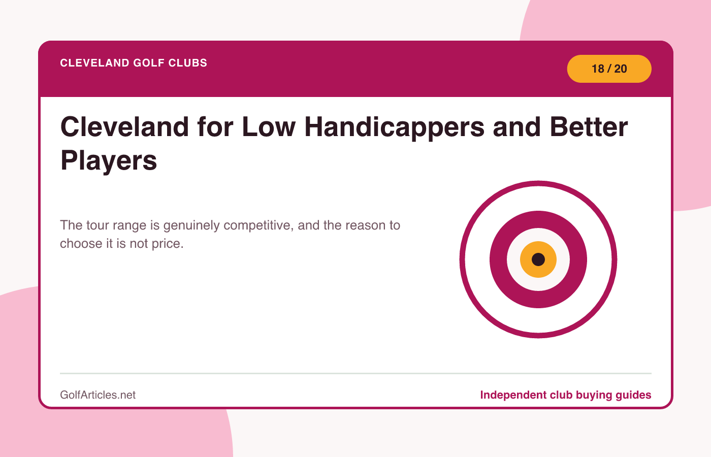 Cleveland for Low Handicappers and Better Players illustration