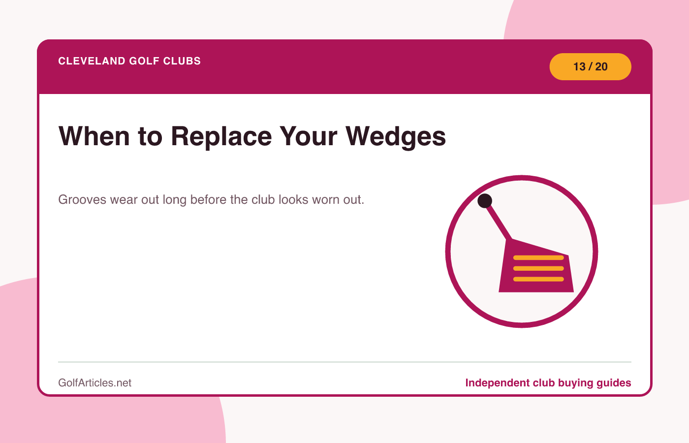 When to Replace Your Wedges illustration