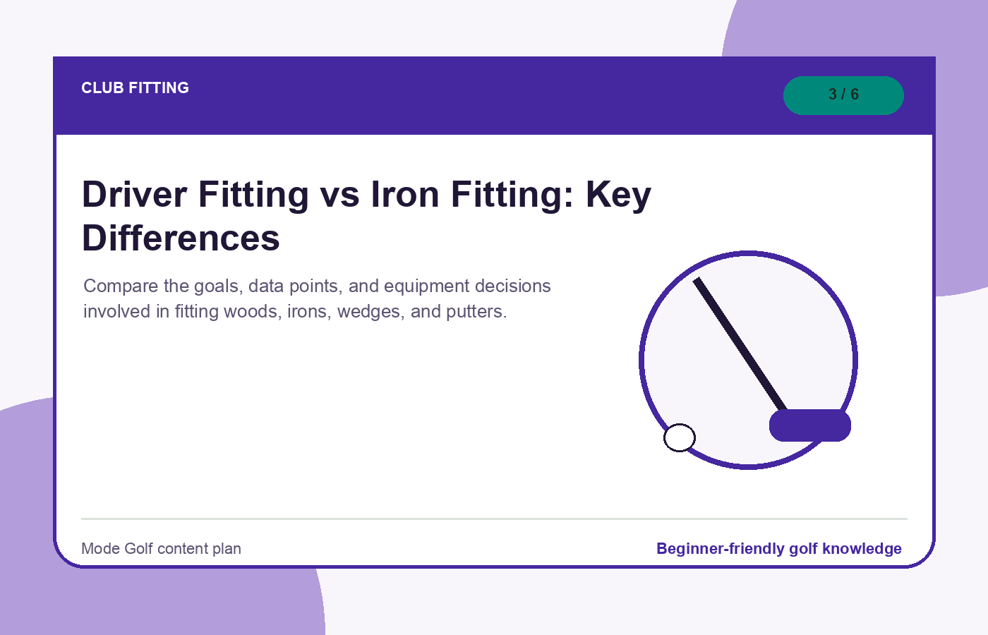 Driver Fitting vs Iron Fitting: Key Differences illustration