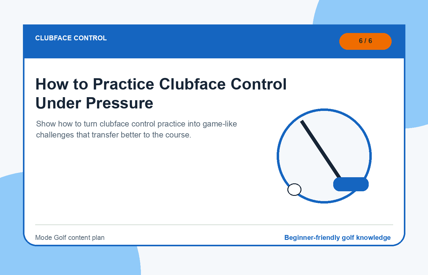 How to Practice Clubface Control Under Pressure illustration