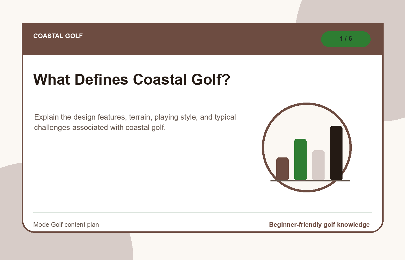 What Defines Coastal Golf? illustration