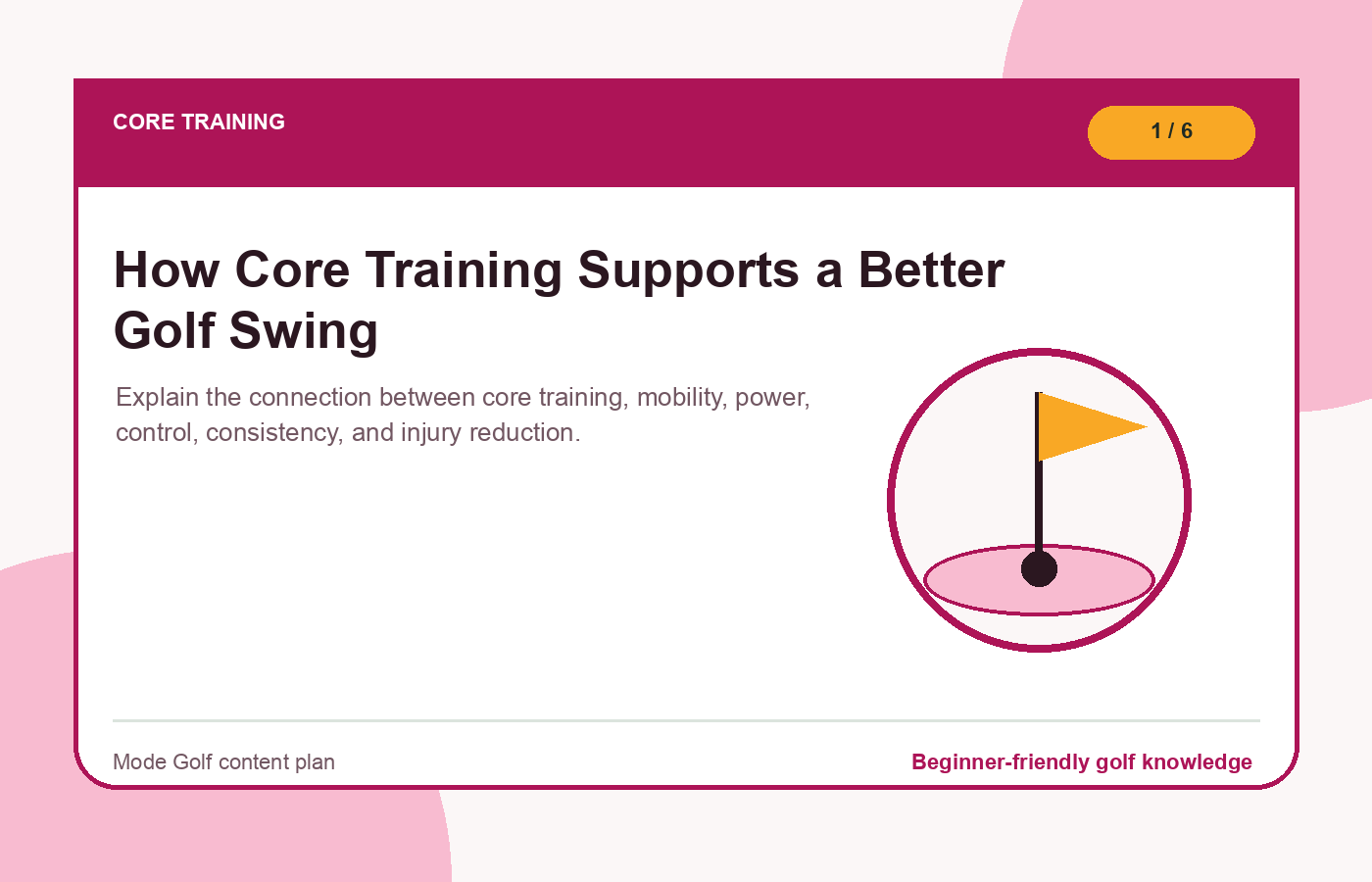 How Core Training Supports a Better Golf Swing illustration