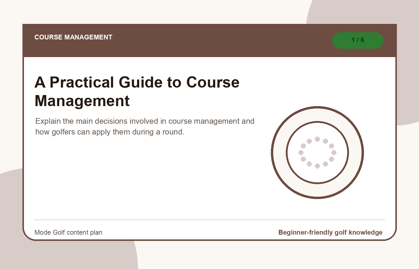 A Practical Guide to Course Management illustration