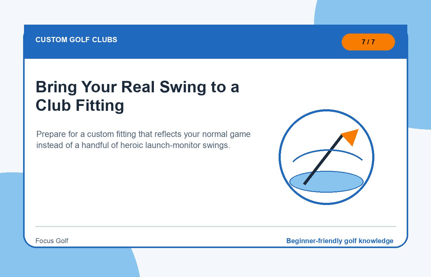 Bring Your Real Swing to a Club Fitting illustration