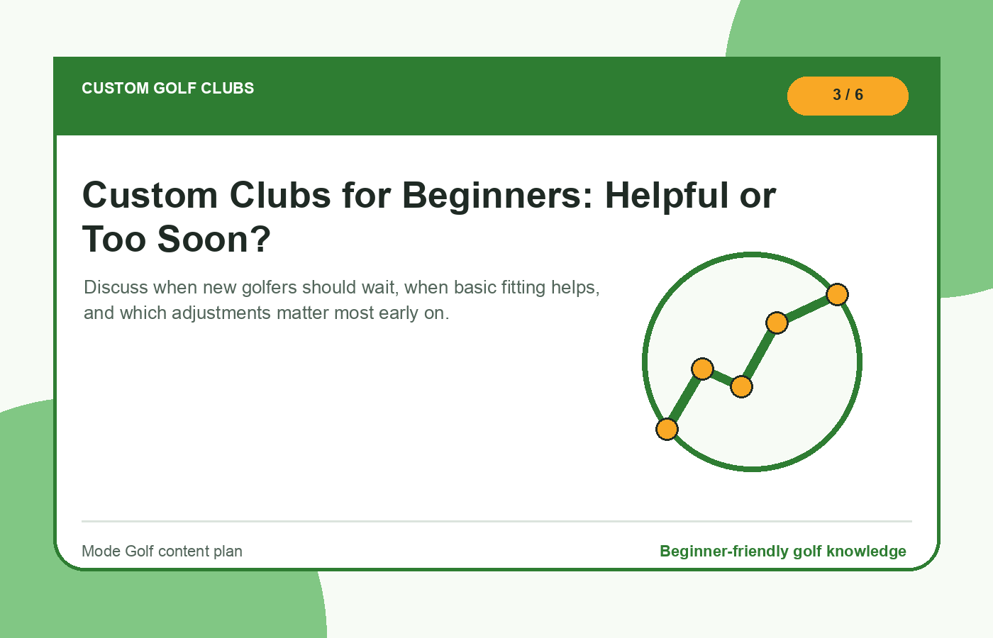 Custom Clubs for Beginners: Helpful or Too Soon? illustration