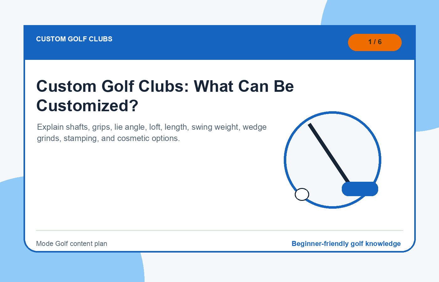 Custom Golf Clubs: What Can Be Customized? illustration