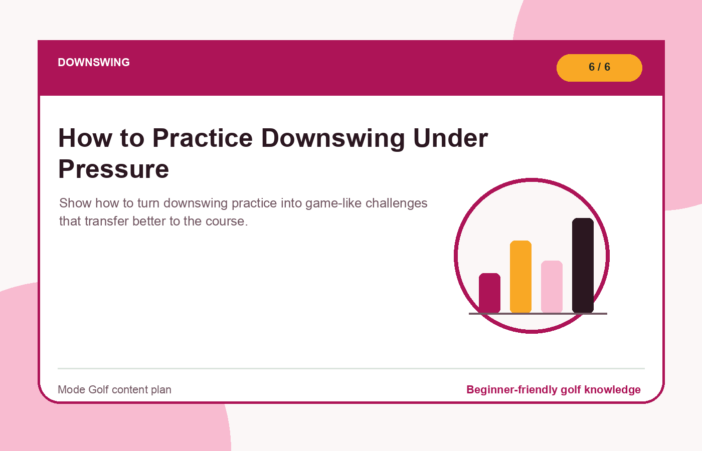 How to Practice Downswing Under Pressure illustration