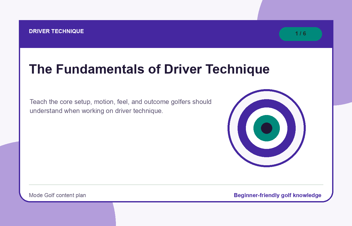 The Fundamentals of Driver Technique illustration