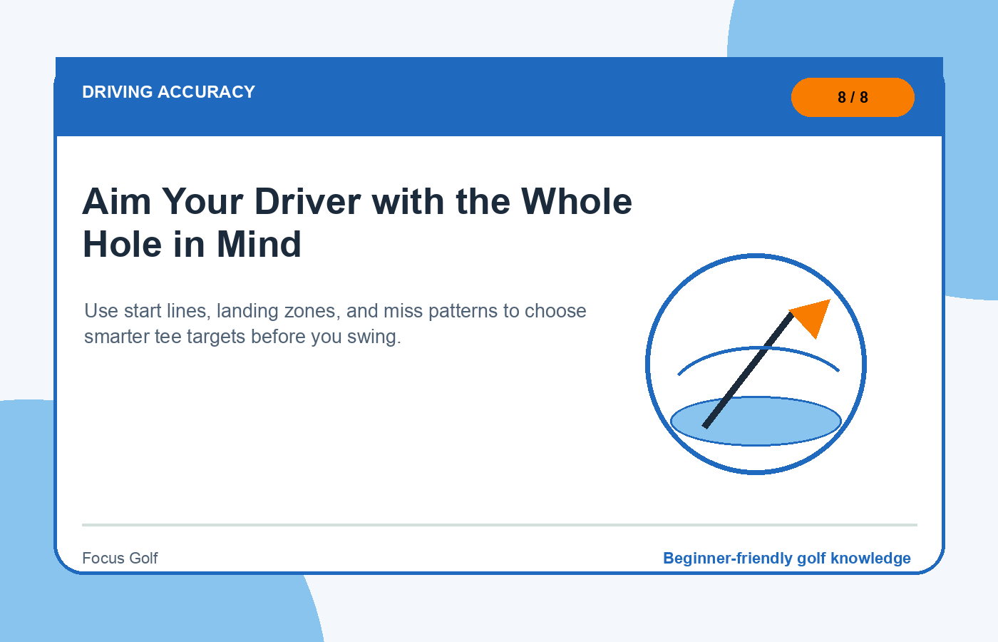 Aim Your Driver with the Whole Hole in Mind illustration
