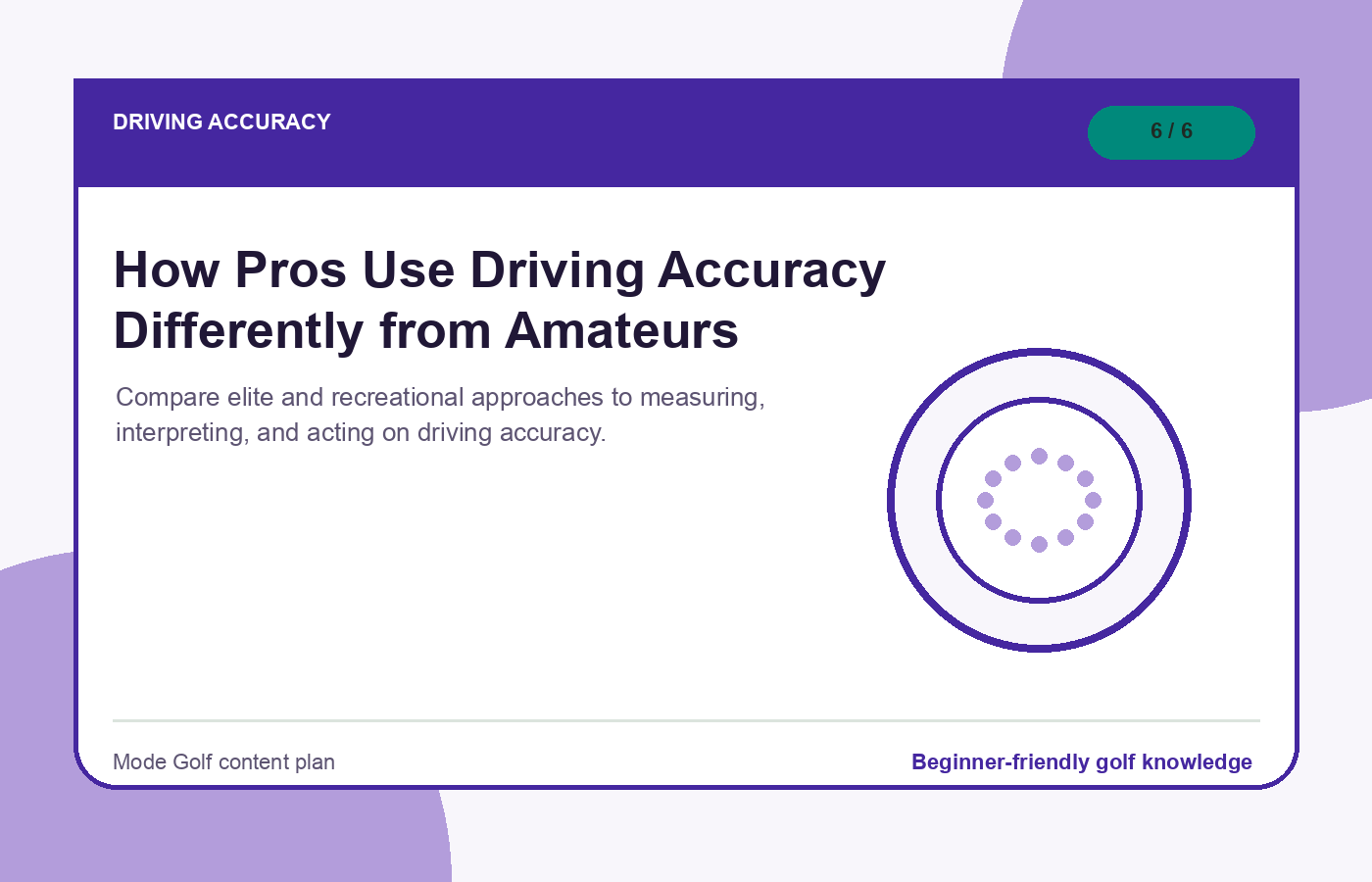 How Pros Use Driving Accuracy Differently from Amateurs illustration