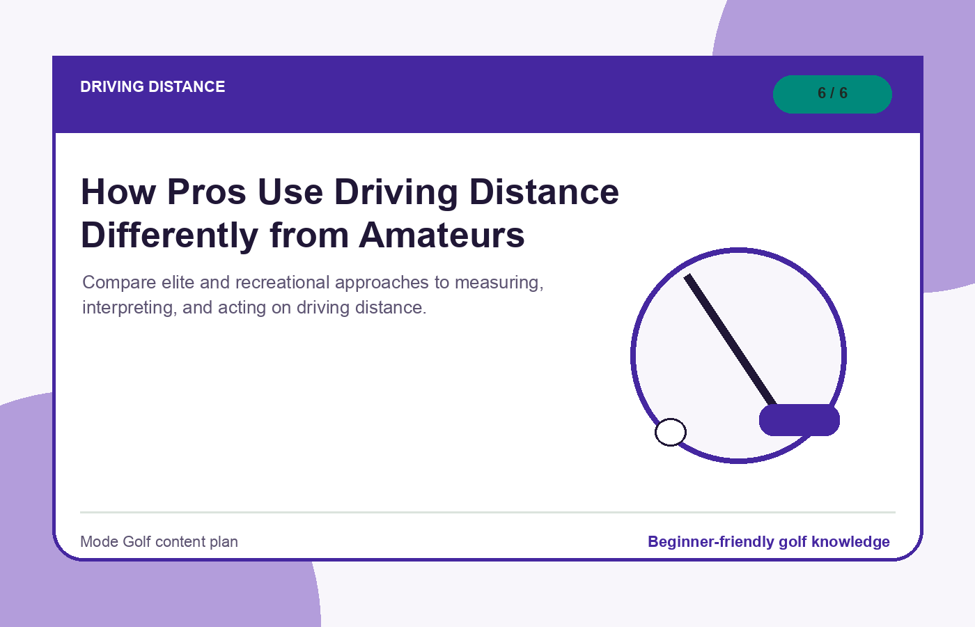 How Pros Use Driving Distance Differently from Amateurs illustration