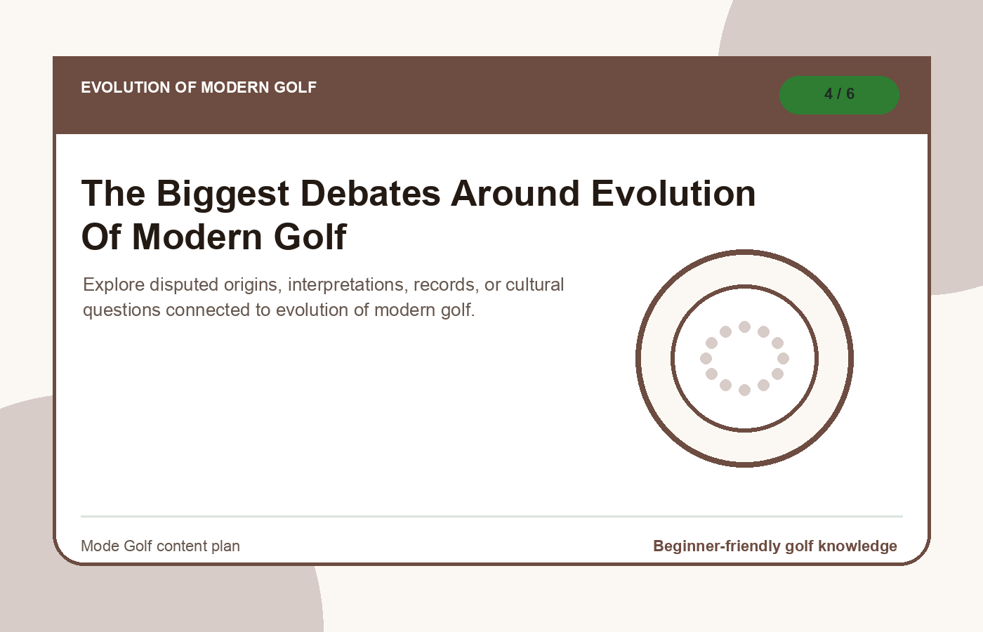The Biggest Debates Around Evolution Of Modern Golf illustration