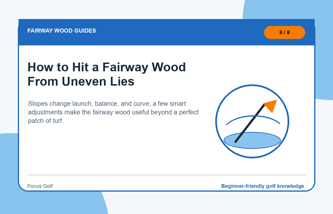 How to Hit a Fairway Wood From Uneven Lies illustration