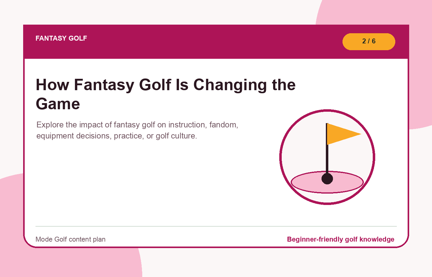How Fantasy Golf Is Changing the Game illustration