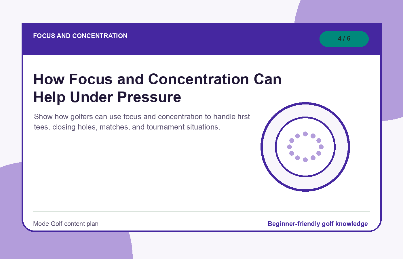 How Focus and Concentration Can Help Under Pressure illustration