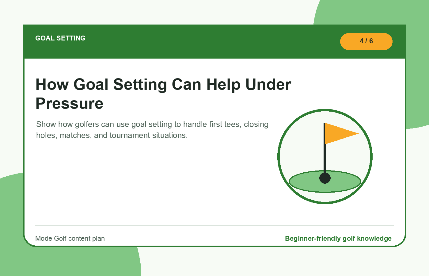 How Goal Setting Can Help Under Pressure illustration