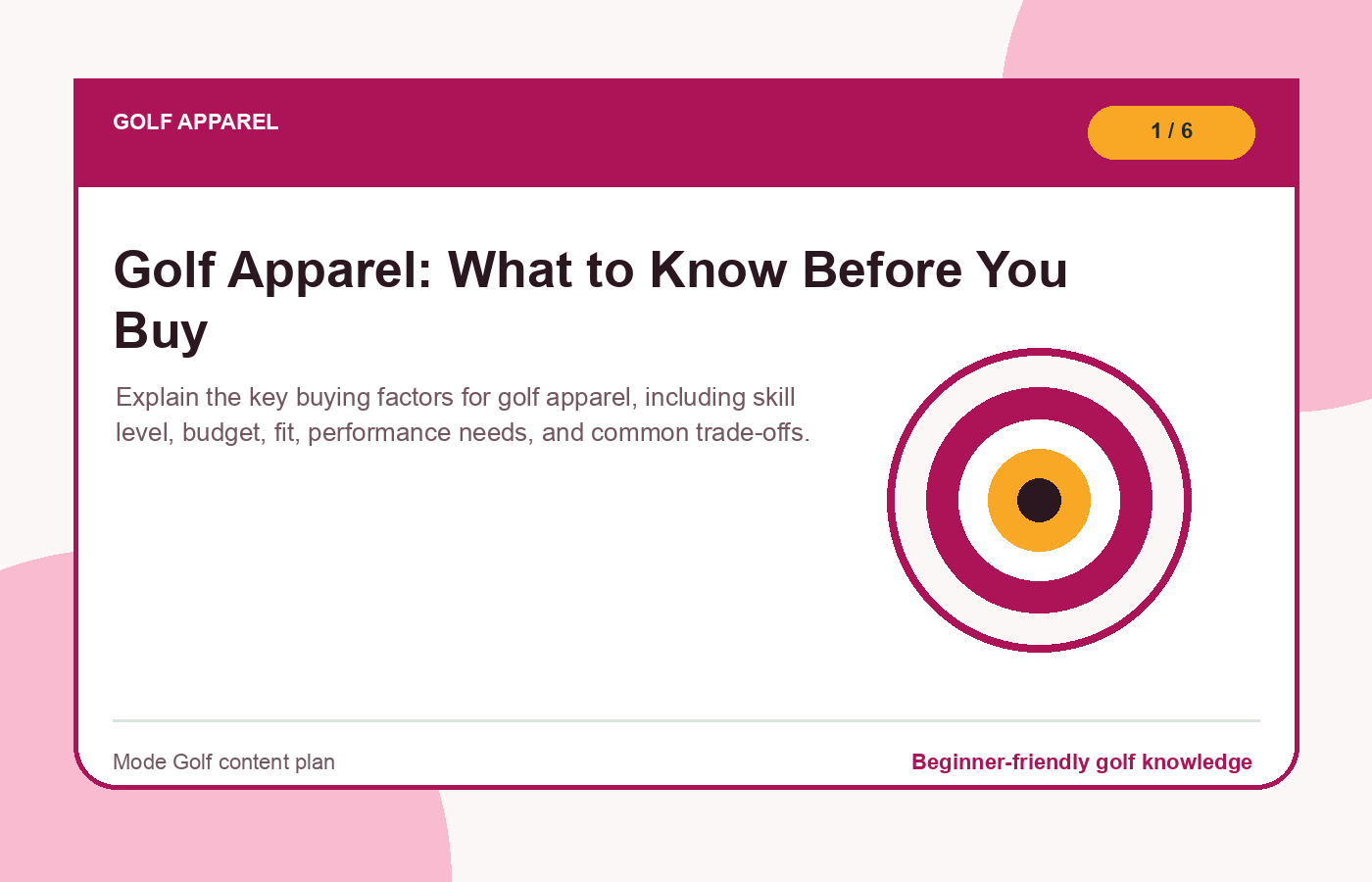 Golf Apparel: What to Know Before You Buy illustration