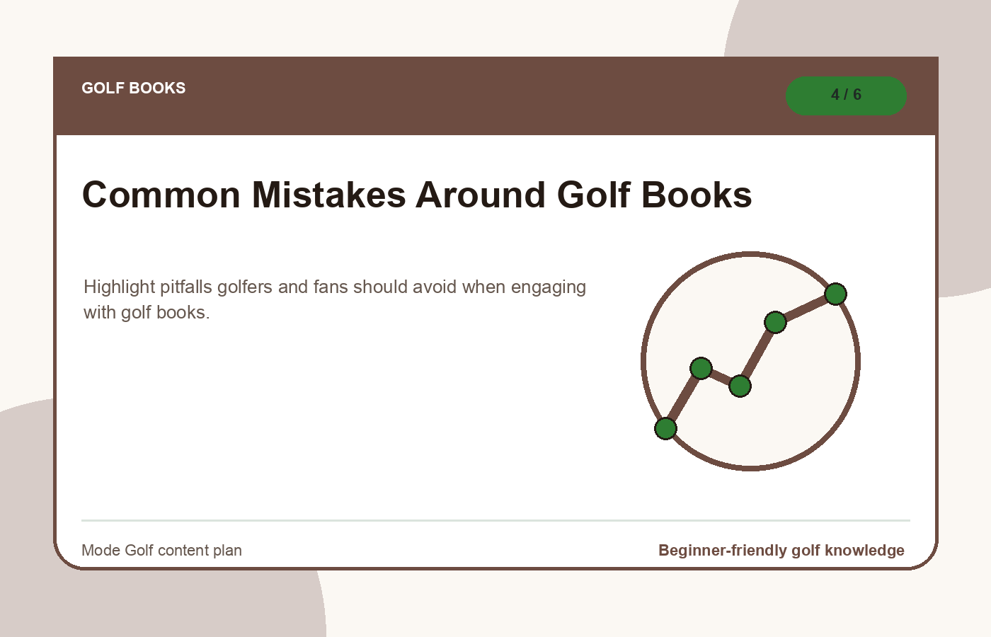 Common Mistakes Around Golf Books illustration