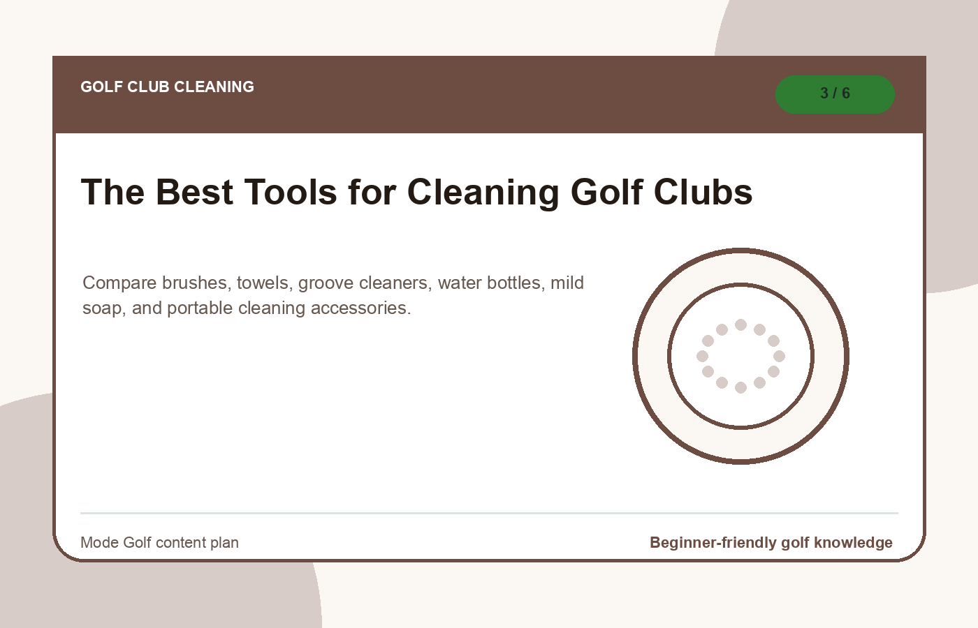 The Best Tools for Cleaning Golf Clubs illustration