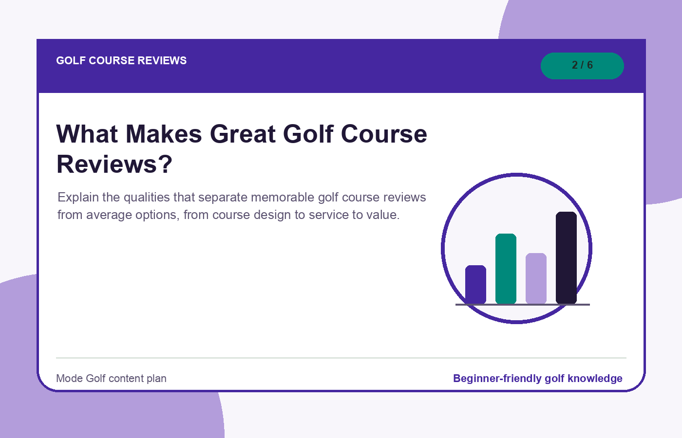 What Makes Great Golf Course Reviews? illustration