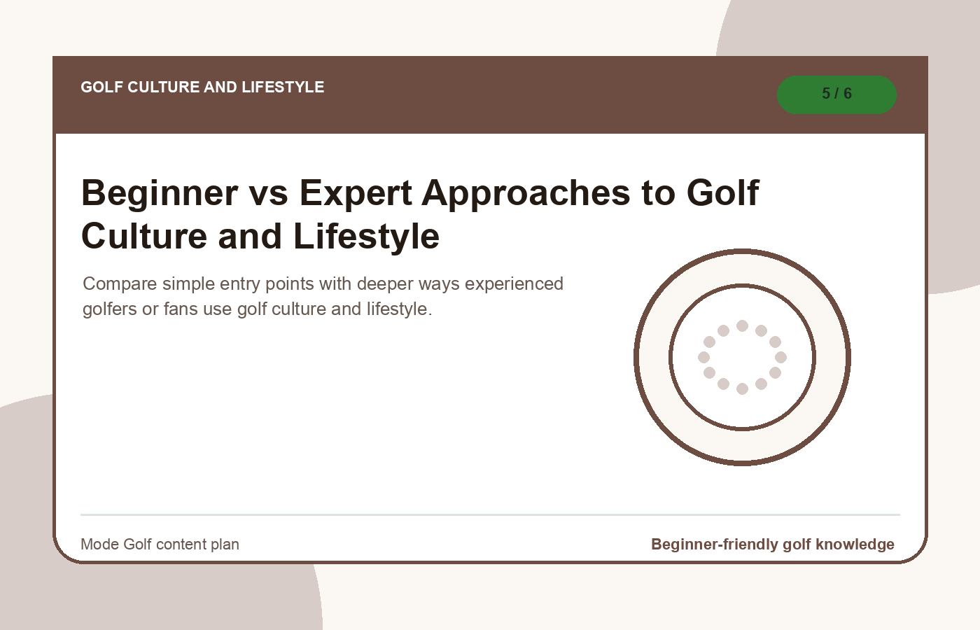 Beginner vs Expert Approaches to Golf Culture and Lifestyle illustration
