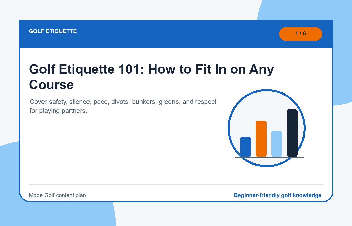 Golf Etiquette 101: How to Fit In on Any Course illustration