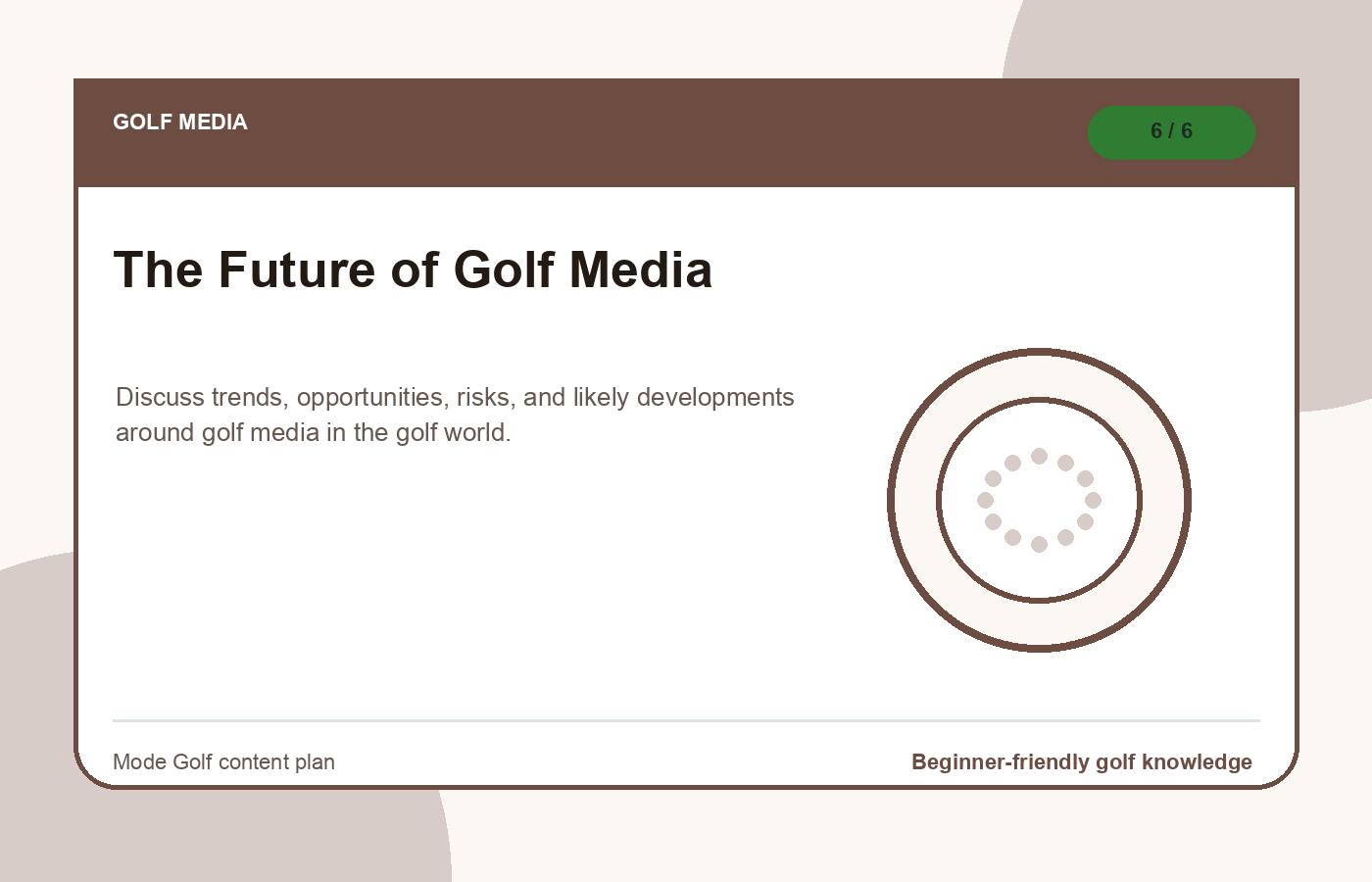 The Future of Golf Media illustration
