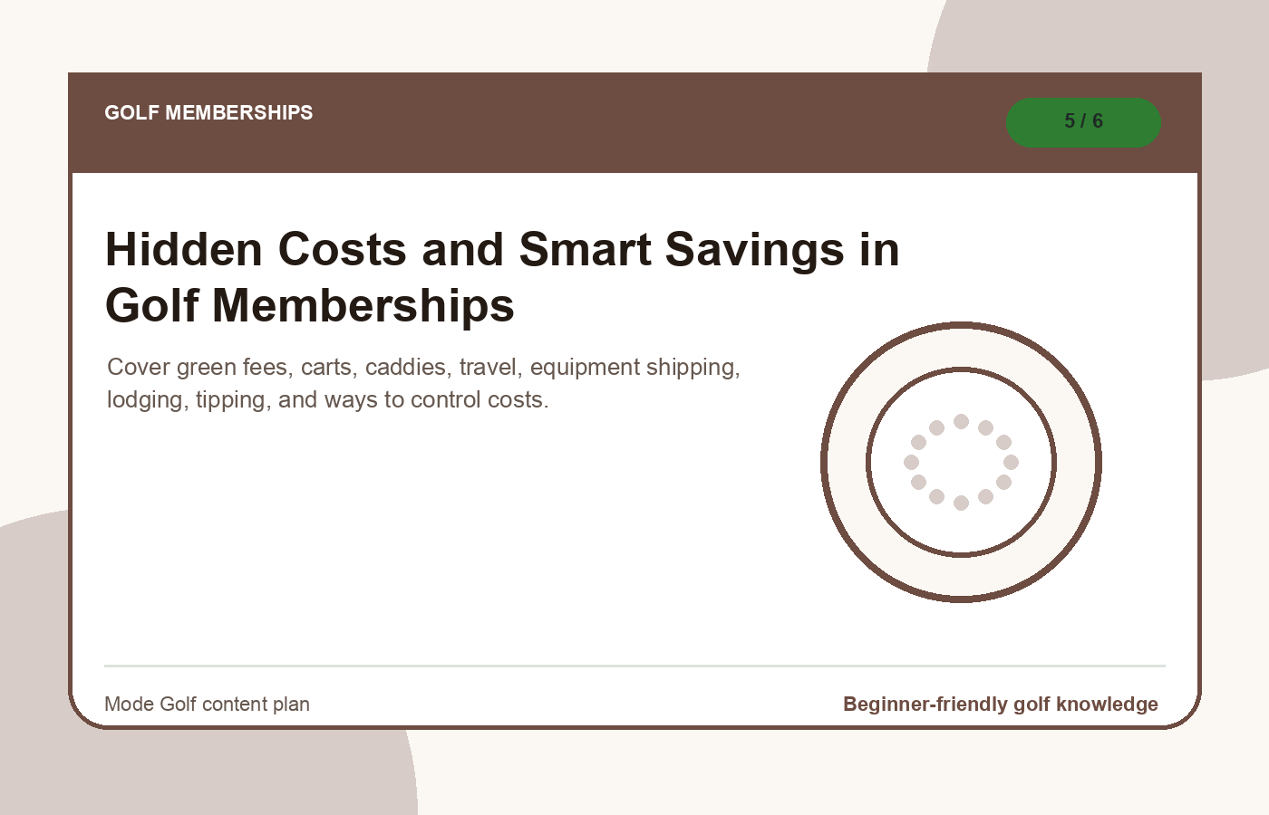 Hidden Costs and Smart Savings in Golf Memberships illustration