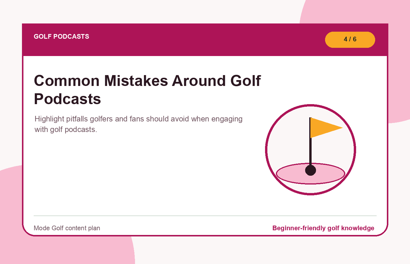 Common Mistakes Around Golf Podcasts illustration