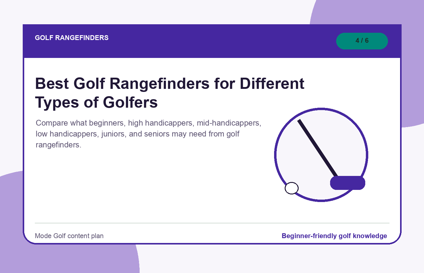 Best Golf Rangefinders for Different Types of Golfers illustration