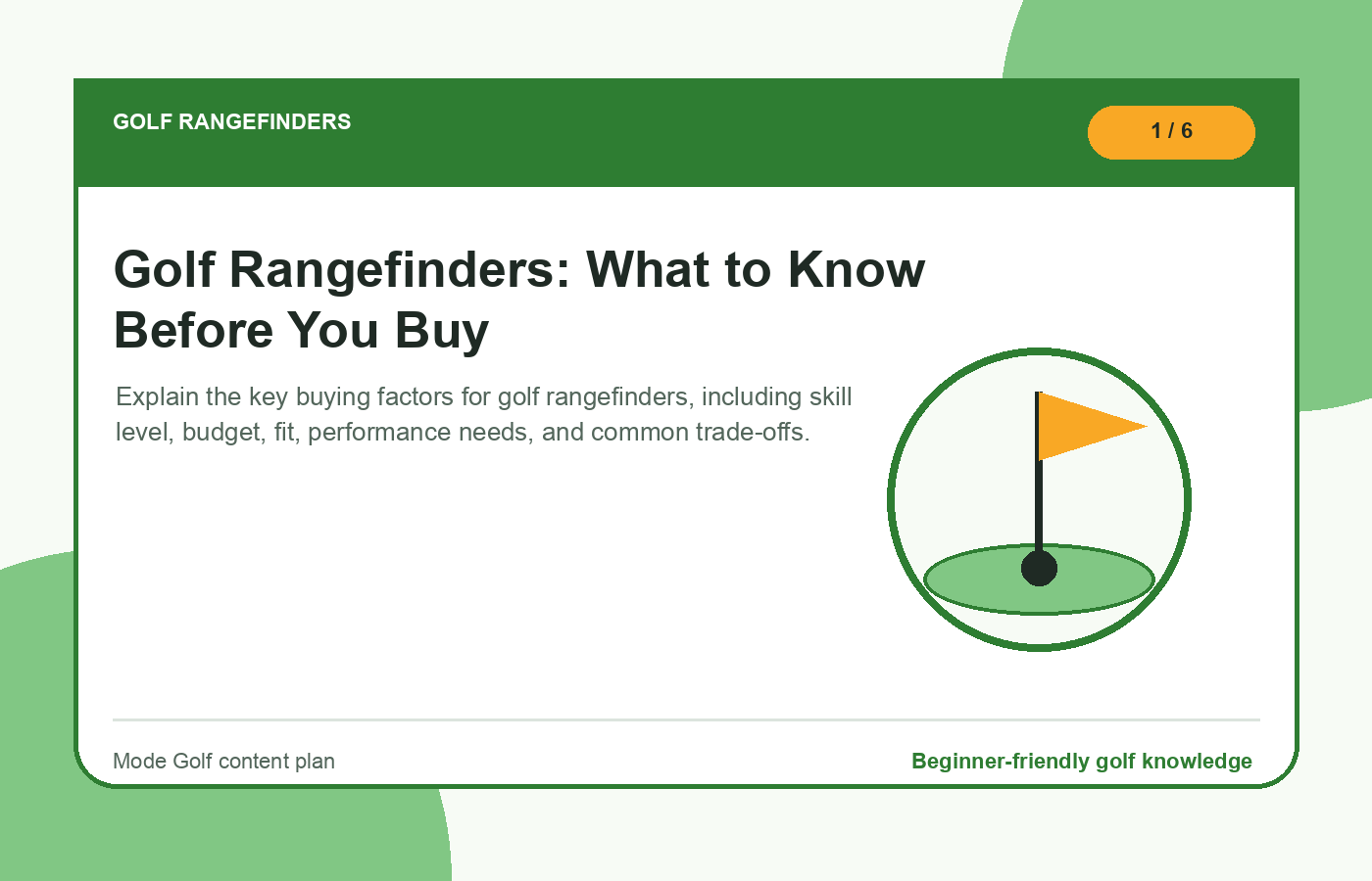 Golf Rangefinders: What to Know Before You Buy illustration