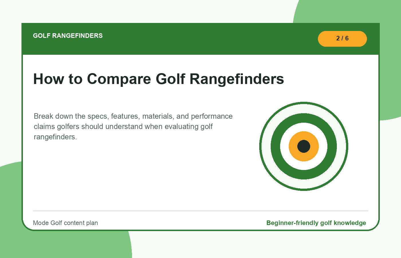 How to Compare Golf Rangefinders illustration