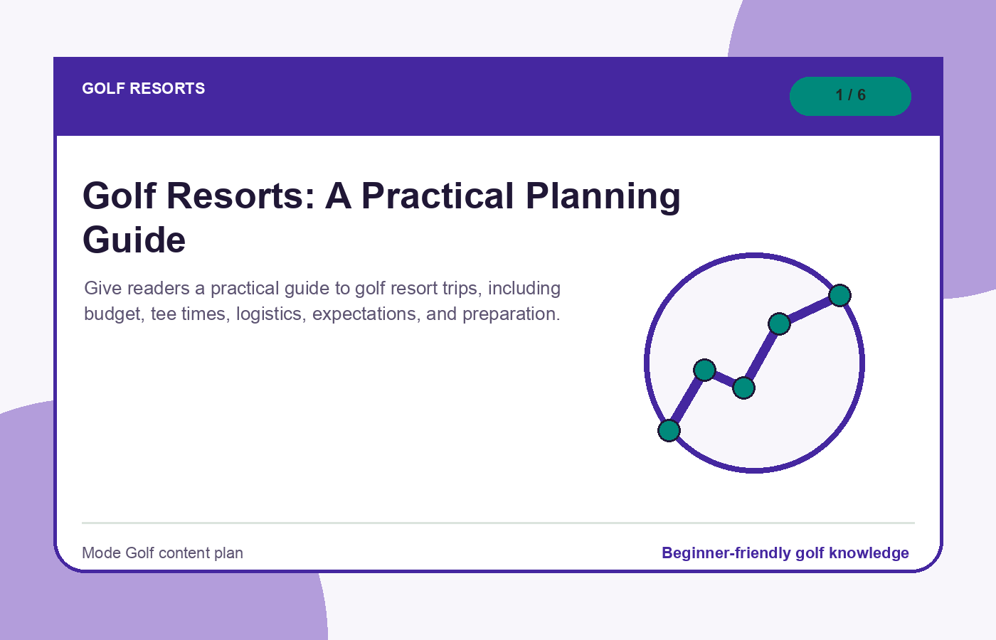 Golf Resorts: A Practical Planning Guide illustration