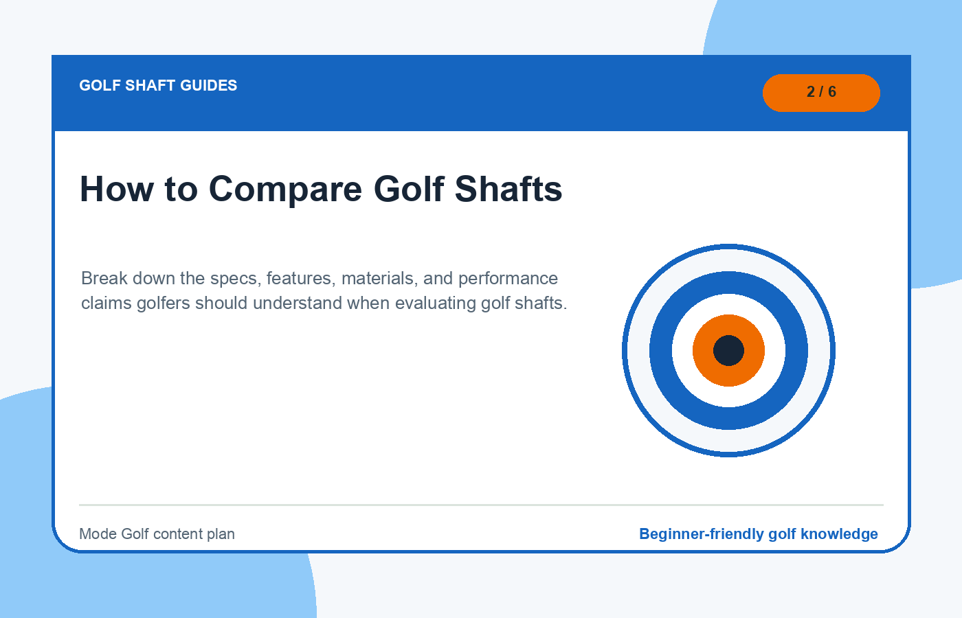 How to Compare Golf Shafts illustration