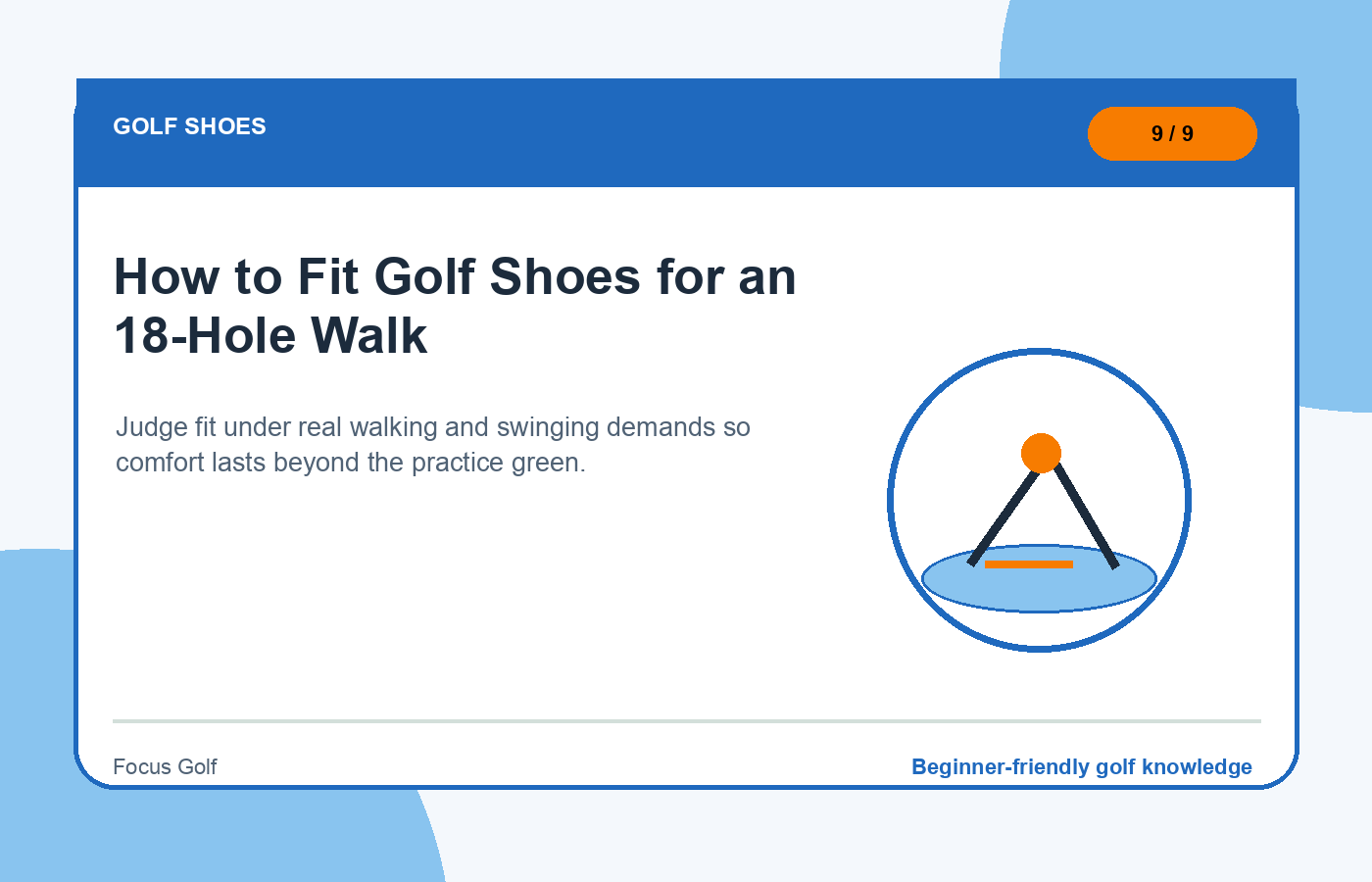 How to Fit Golf Shoes for an 18-Hole Walk illustration