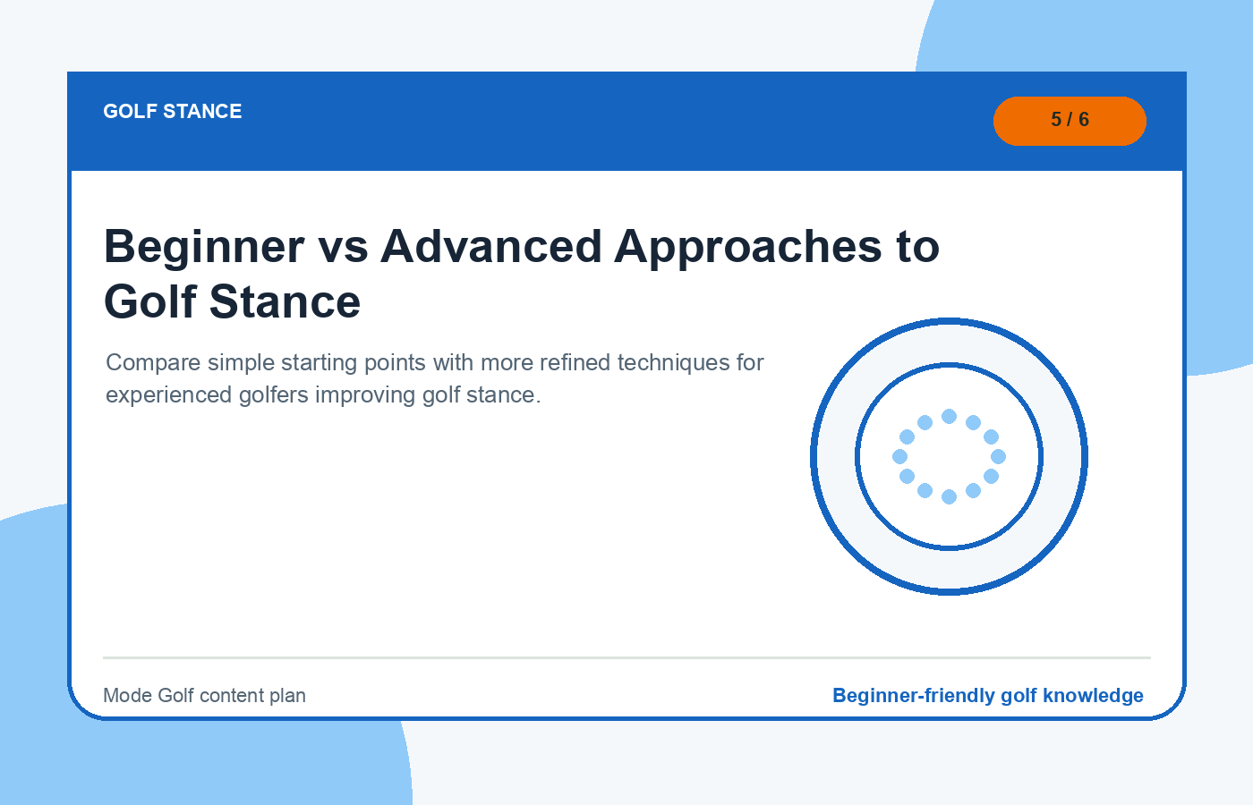 Beginner vs Advanced Approaches to Golf Stance illustration