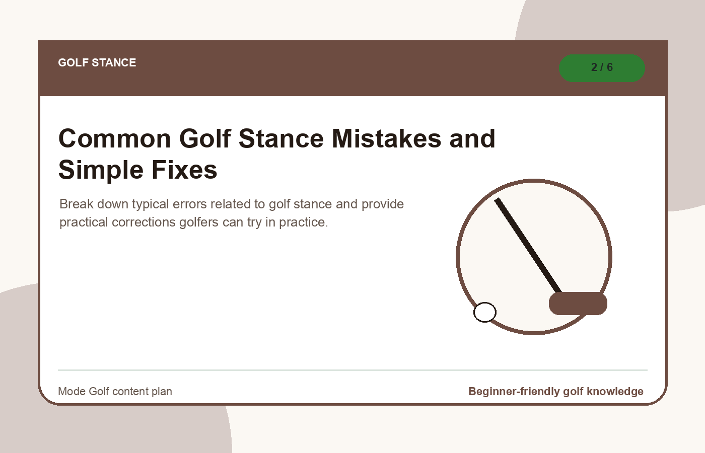 Common Golf Stance Mistakes and Simple Fixes illustration