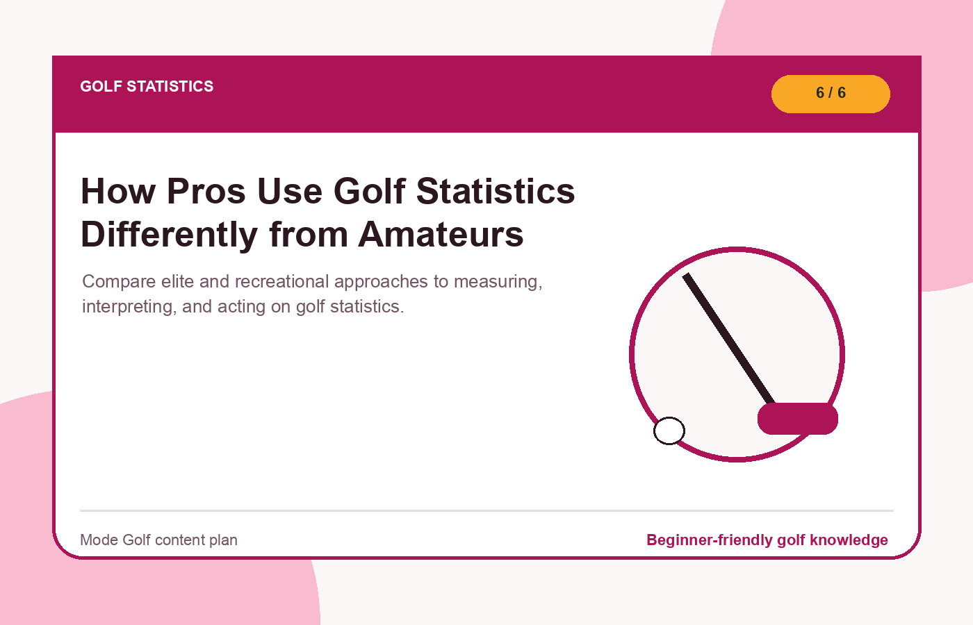 How Pros Use Golf Statistics Differently from Amateurs illustration