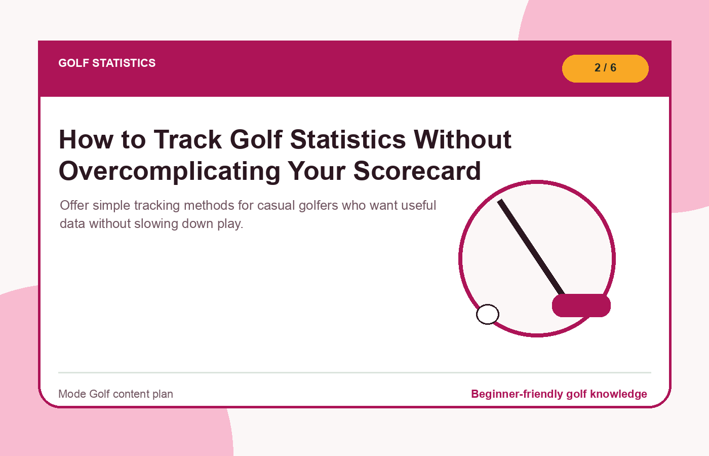 How to Track Golf Statistics Without Overcomplicating Your Scorecard illustration