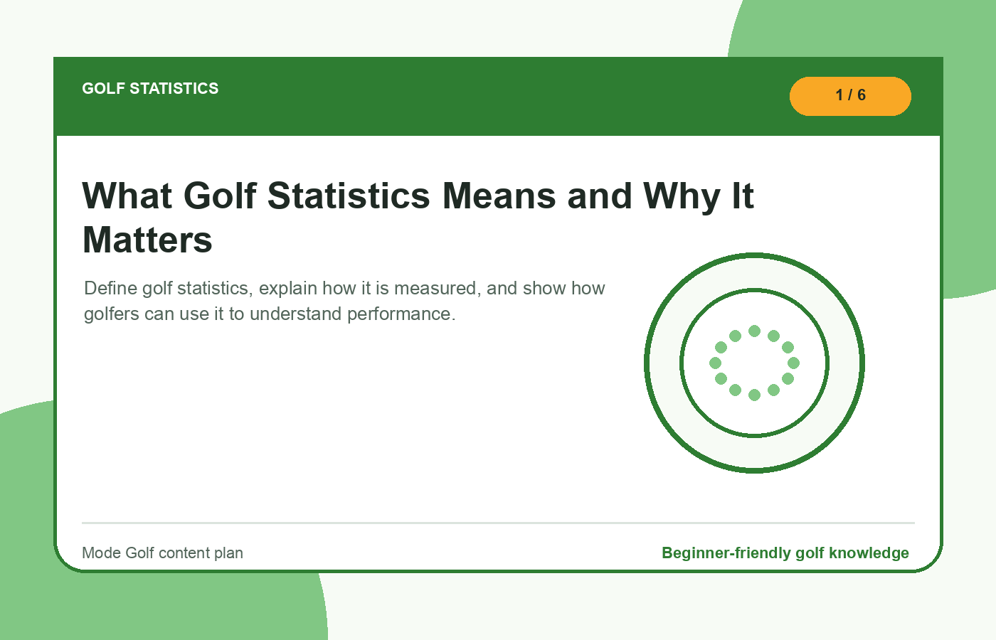 What Golf Statistics Means and Why It Matters illustration