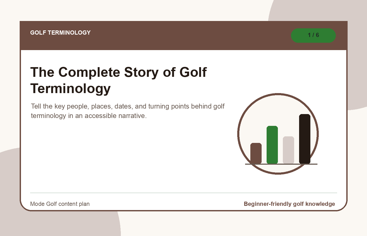 The Complete Story of Golf Terminology illustration